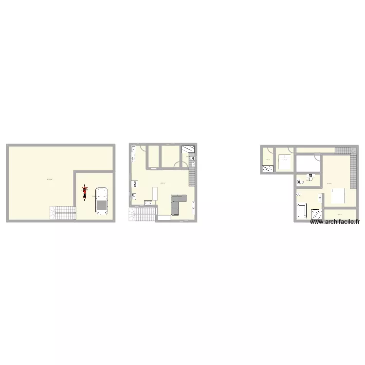 Planta Casa1. Floor plan with 9  and 288 m²