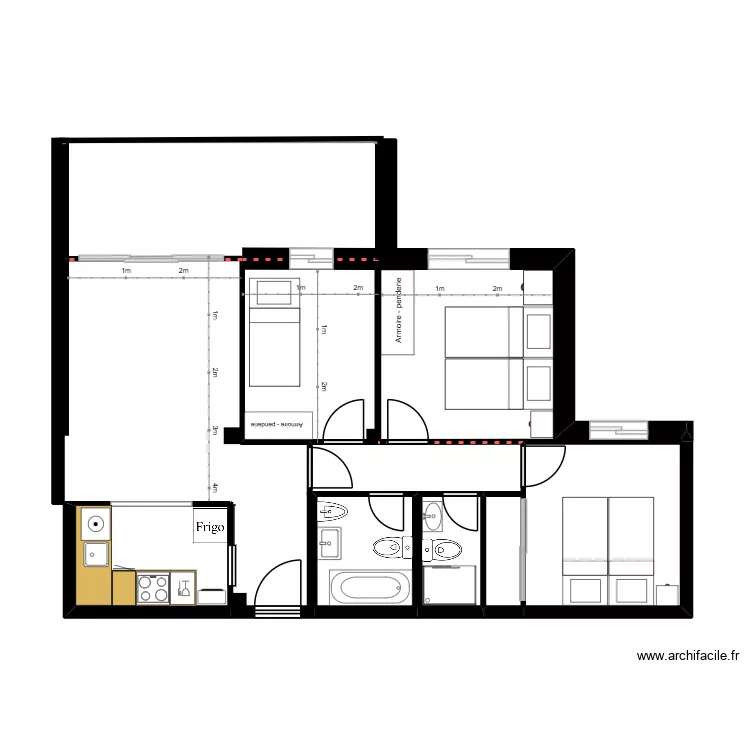 PLANTA NUEVA 27/7/26. Floor plan with 7  and 34 m²