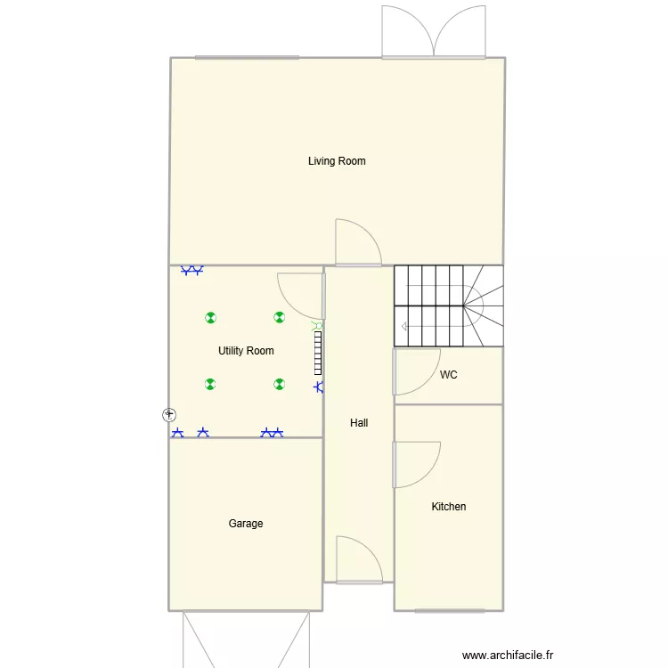 House Plan. Floor plan with 