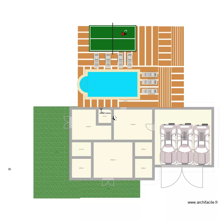 zzz. Floor plan with 9  and 120 m²