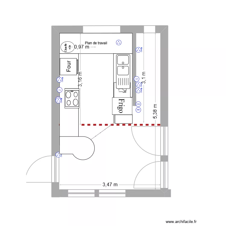Disposition cuisine 08 2026. Floor plan with Disposition cuisine 08 2026. Floor plan with