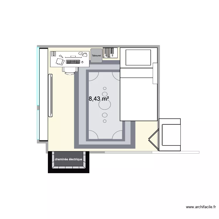math ( my bedroom ). Floor plan with 