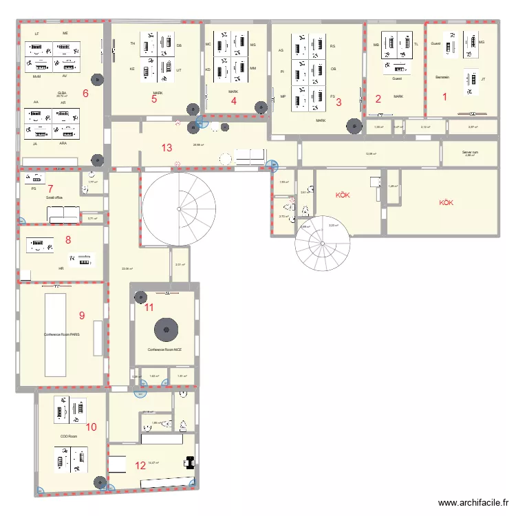 New location _B8_v11. Floor plan with 