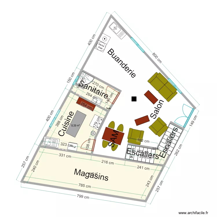 annexe kigobe. Floor plan with 