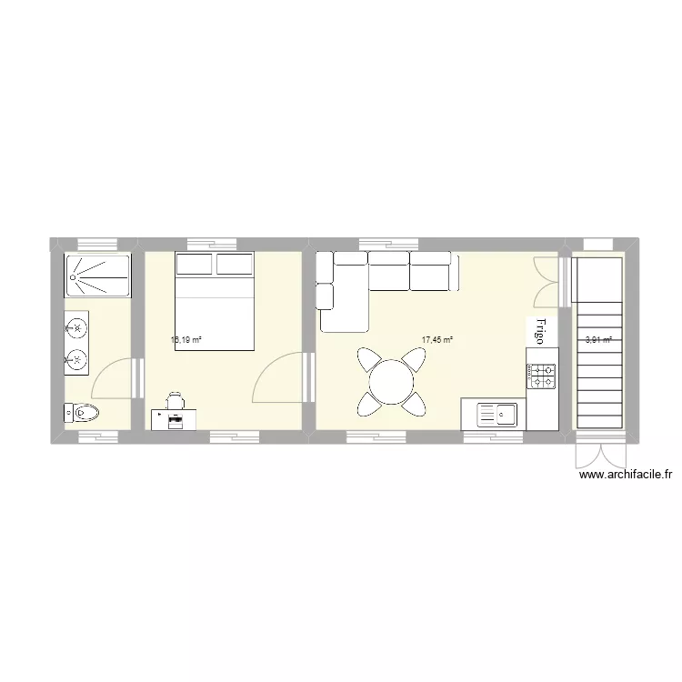 Behenjy Etage. Floor plan with Behenjy Etage. Floor plan with