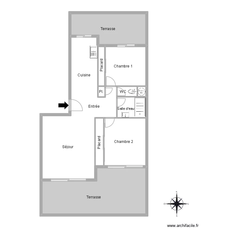 51410 SELVINI. Floor plan with 10  and 106 m²