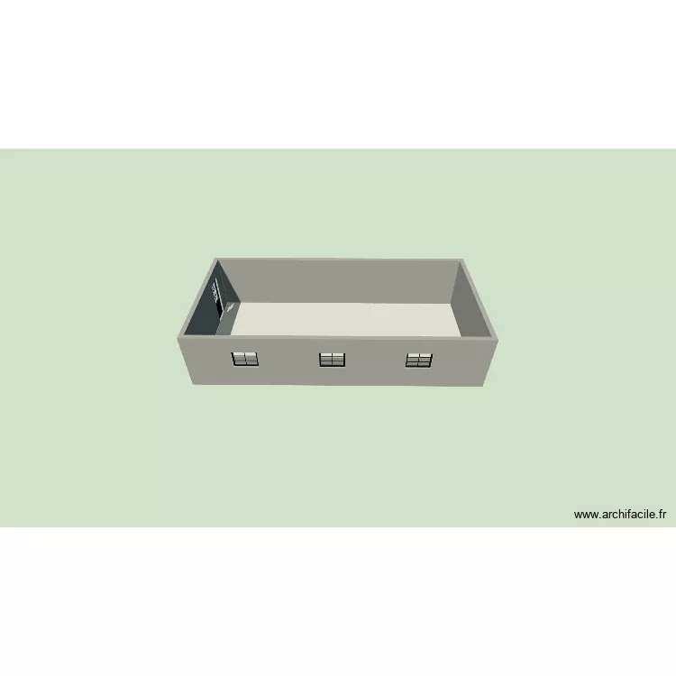 LA-Hub. Floor plan with 1  and 63 m²