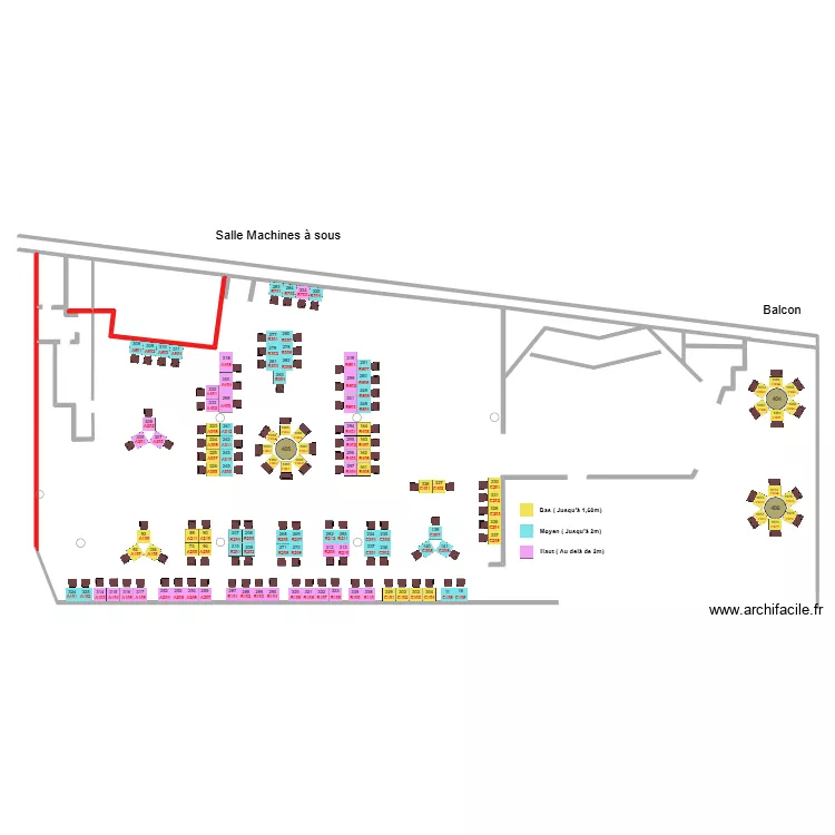 Plan au 25.05 couleur. Floor plan with 2  and 32 m²