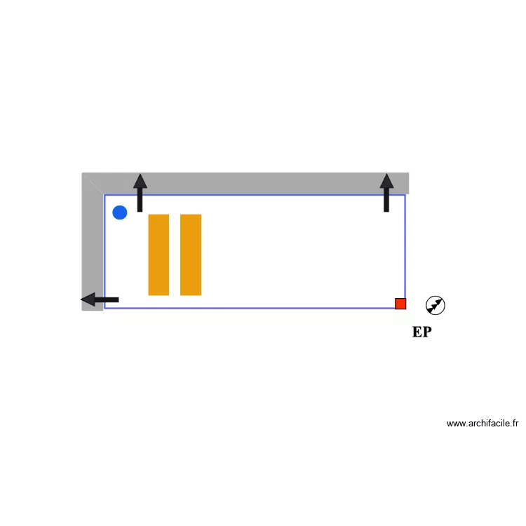 Bartz Pergola 2. Floor plan with 