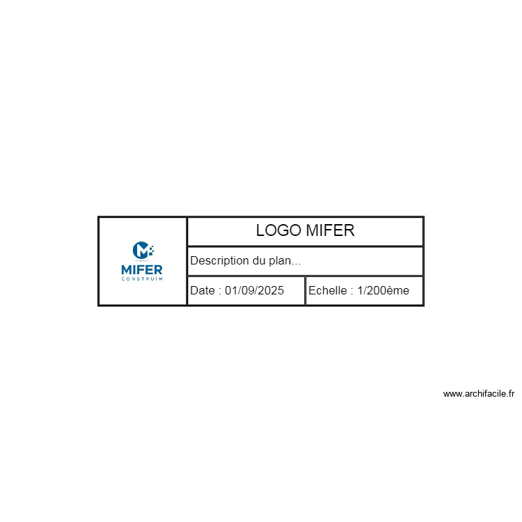 LOGO MIFER. Floor plan with 