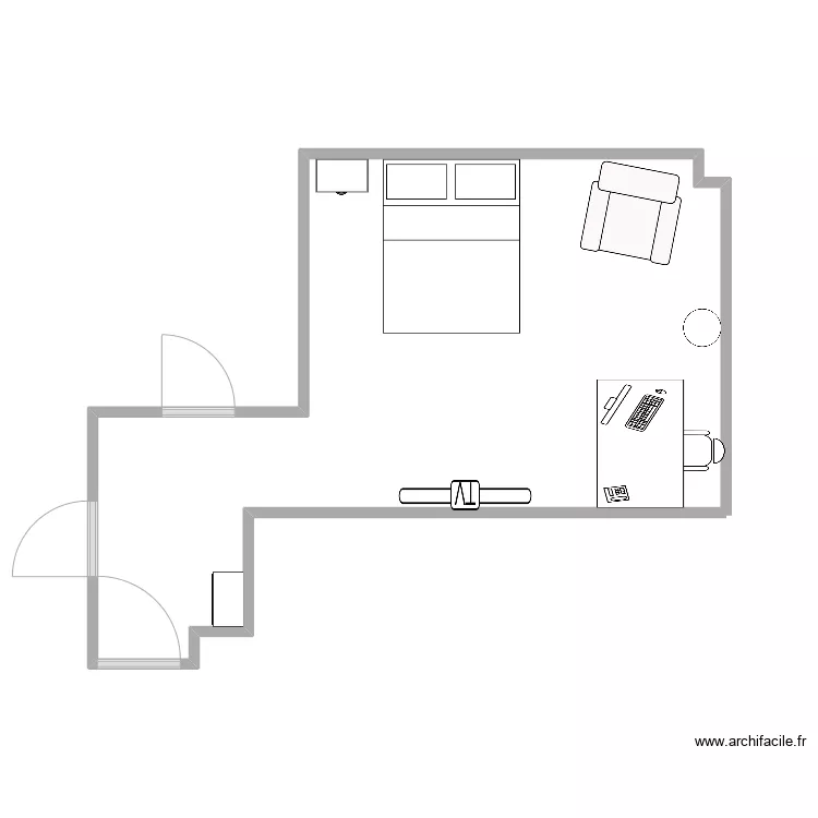 Sala J Racine. Floor plan with 