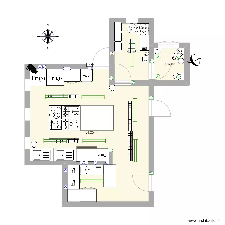 ENZO LE BOGOLER NOUVEAUX . Floor plan with 