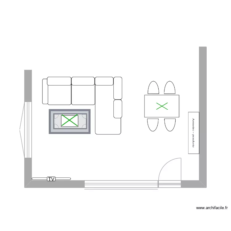 arshifacile zadatak 1a. Floor plan with 