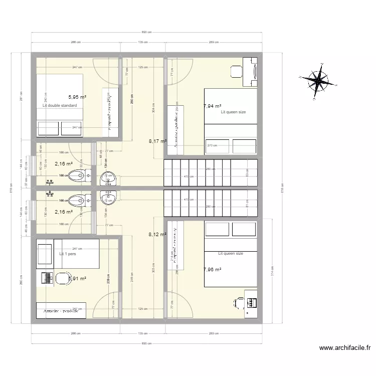 rooms. Floor plan with 