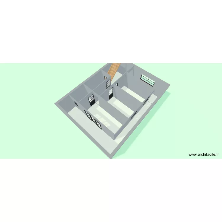 Plano Casa. Floor plan with 7  and 68 m²