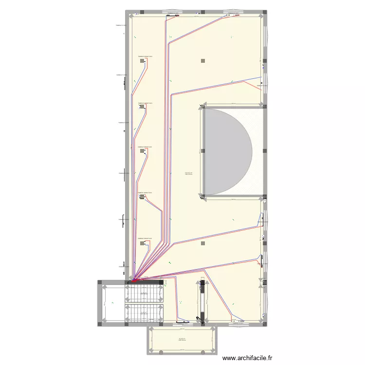 Mosque Bin el-Ouidane. Floor plan with 