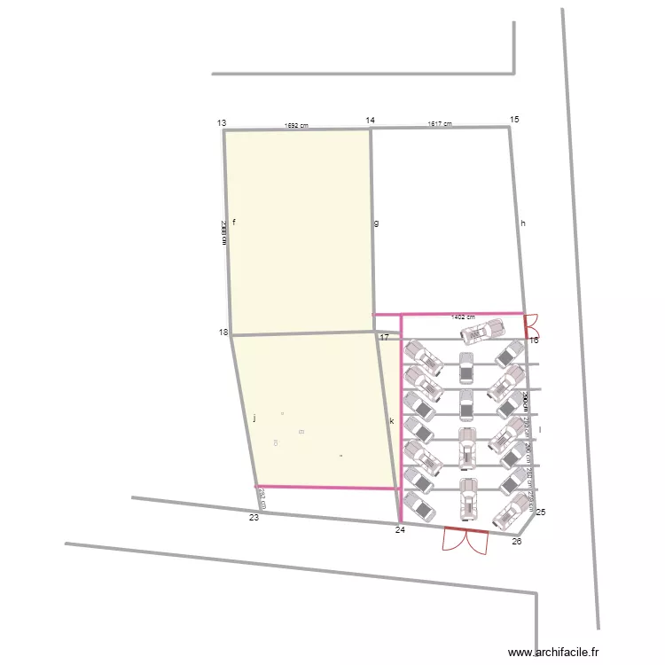 Amenaement gildas parcelle. Floor plan with 