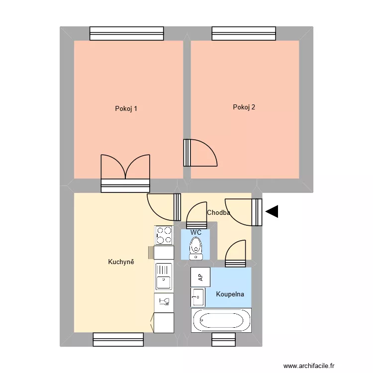 Sportovní 2169, byt 1. Floor plan with 11 and 169 m² Sportovní 2169, byt 1. Floor plan with 11 and 169 m²