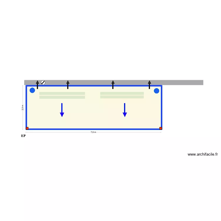 M50 Cascais 1. Floor plan with 1  and 18 m²