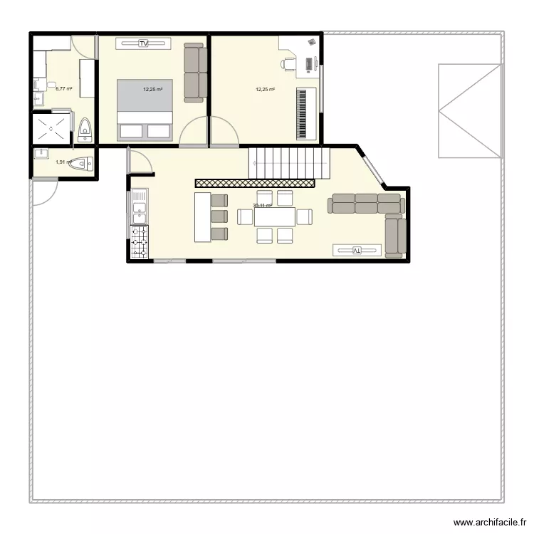 casa. Floor plan with 5 and 63 m² casa. Floor plan with 5 and 63 m²