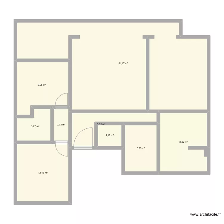 Home Ras EL Nabeh. Floor plan with 9  and 108 m²