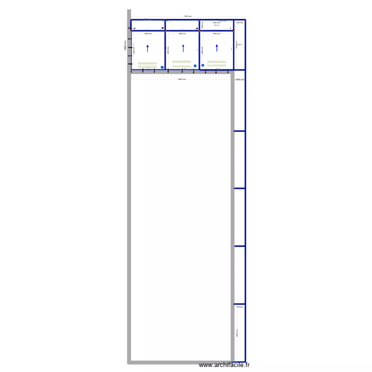 Gary loan v4 avec poutre interne. Floor plan with 10 and 86 m² Gary loan v4 avec poutre interne. Floor plan with 10 and 86 m²
