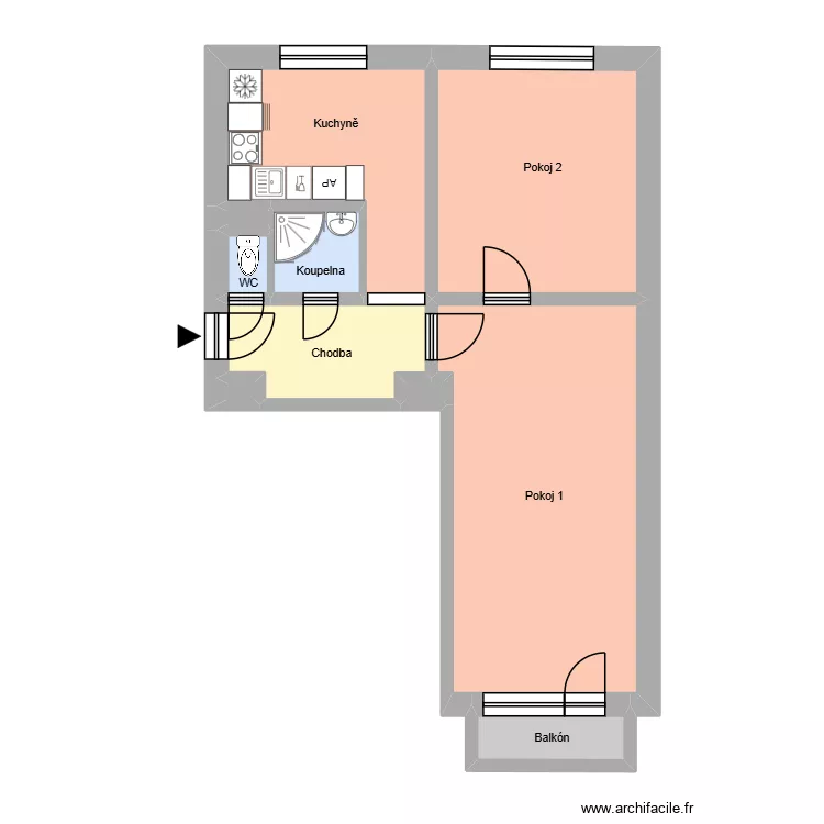 N&aacute;lepkova 887, byt 13. Floor plan with 14  and 177 m²