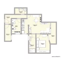 Plano casita con muebles