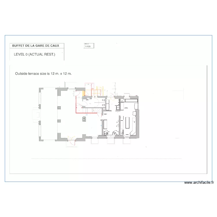 kitchen . Floor plan with 