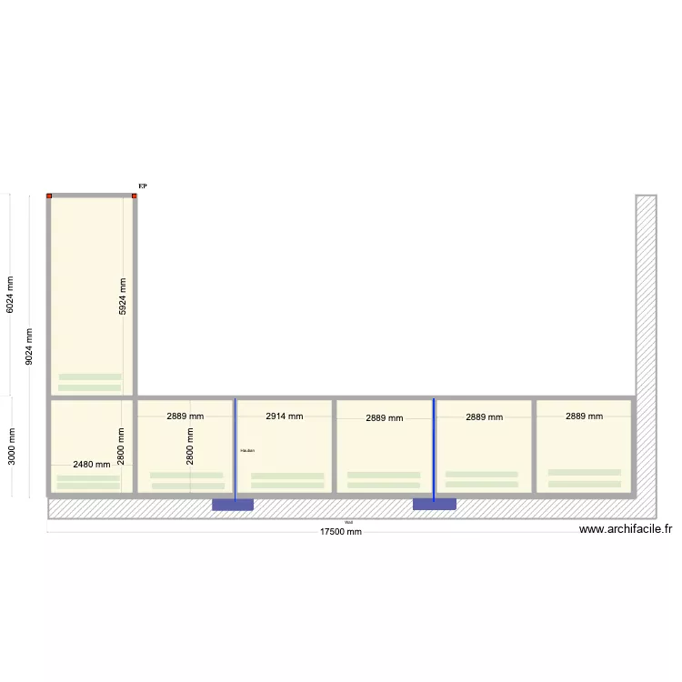 michael hauban. Floor plan with 7 Rooms and 62 m²