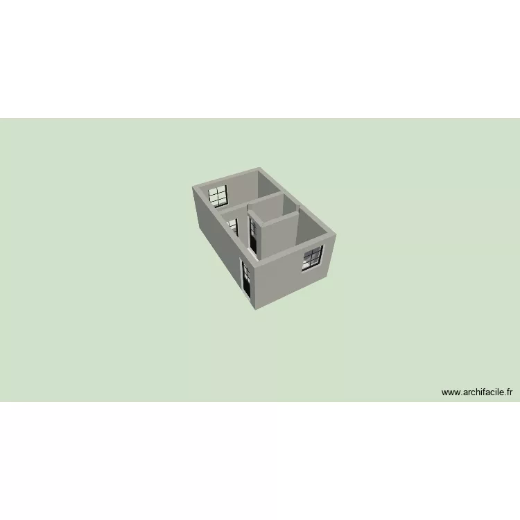 kaick. Floor plan with 3  and 16 m²