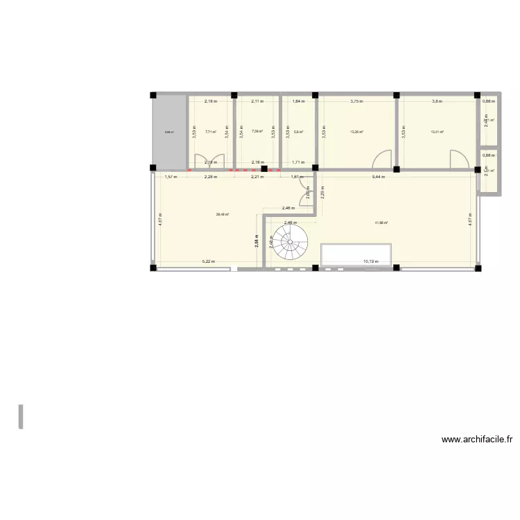 Casa La Flautera 2. Floor plan with 9  and 123 m²