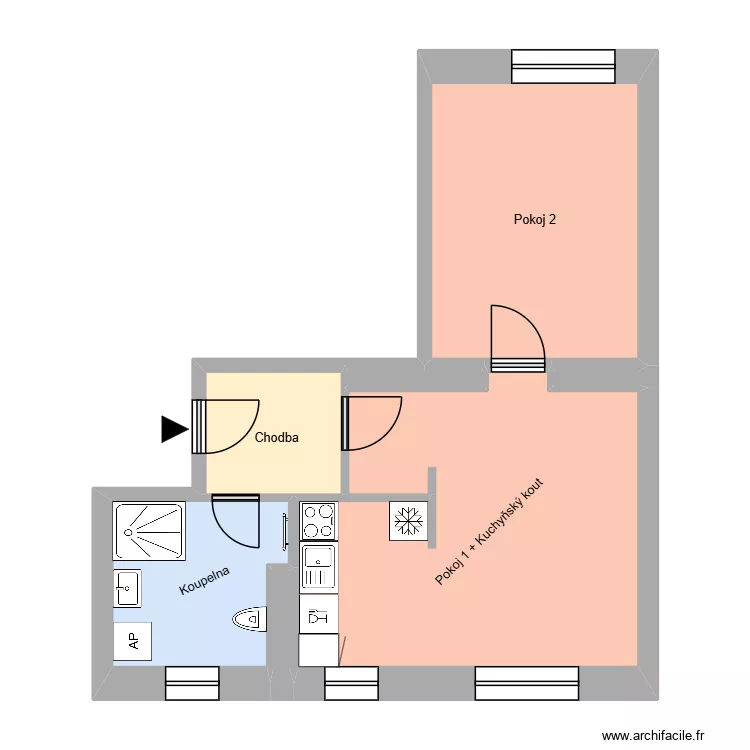 Kapit&aacute;na Jasioka 731, byt 9. Floor plan with 11  and 165 m²
