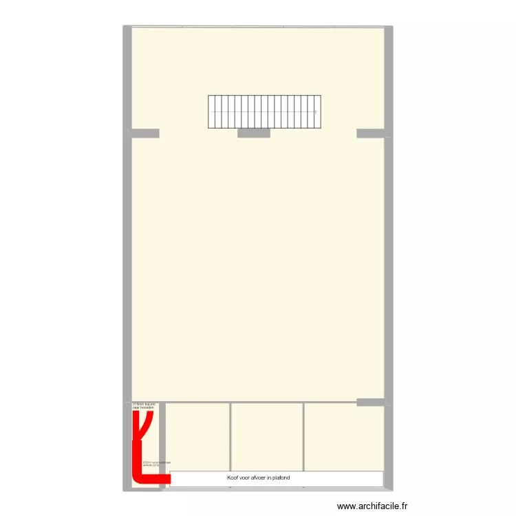 94B ventilatie boven bestaand. Floor plan with 