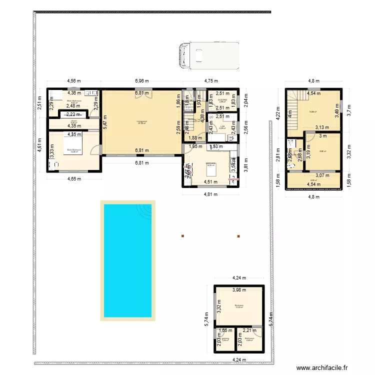 Maison 3. Floor plan with Maison 3. Floor plan with