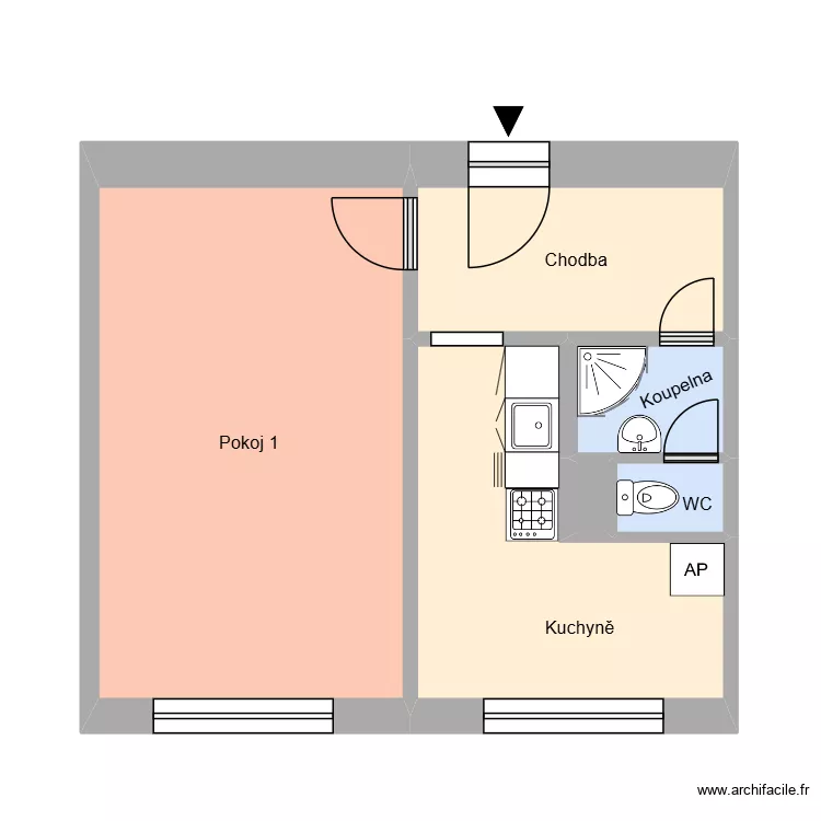 Rud&eacute; arm&aacute;dy 2970, byt 7. Floor plan with 10  and 159 m²