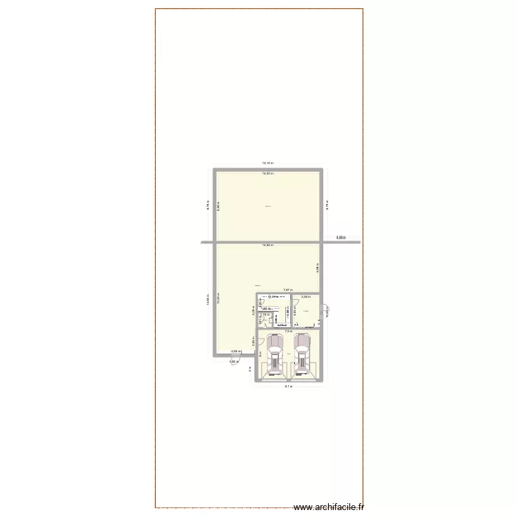 NOUVEAU PLEIN PIED. Floor plan with 