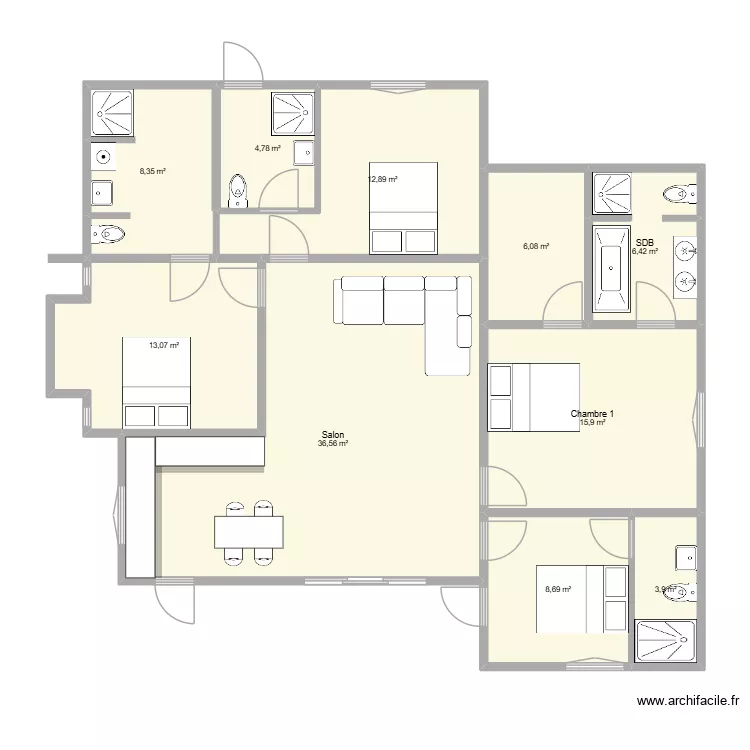 Pereybere - APS1. Floor plan with 