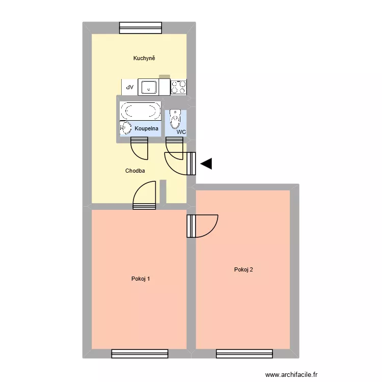 Matu&scaron;kova 500, byt 4. Floor plan with 10  and 177 m²