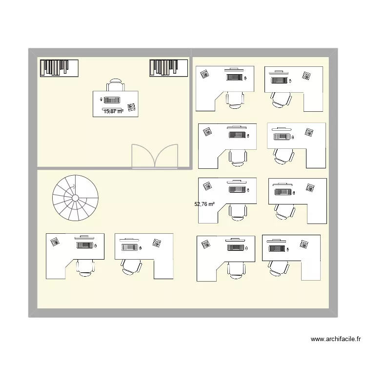 EMPRESA 2ANDAR. Floor plan with 2  and 69 m²