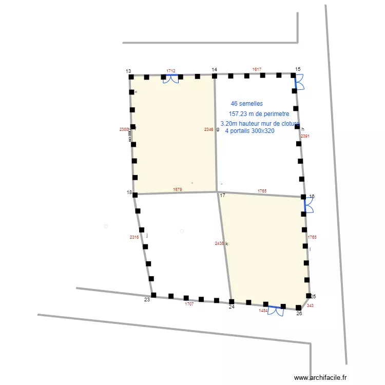 gildas parcelle semelles. Floor plan with gildas parcelle semelles. Floor plan with