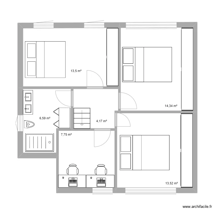 92 West Hill - Proposed First Floor . Floor plan with 