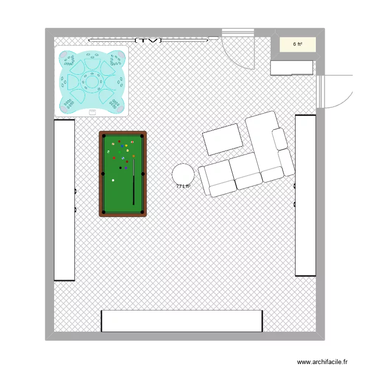 project. Floor plan with 2 and 72 m² project. Floor plan with 2 and 72 m²