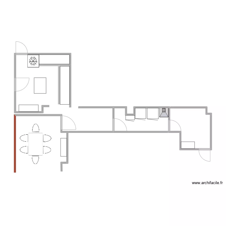 Comedor J Racine. Floor plan with Comedor J Racine. Floor plan with