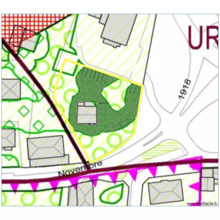 Parking Tassin. Floor plan with 