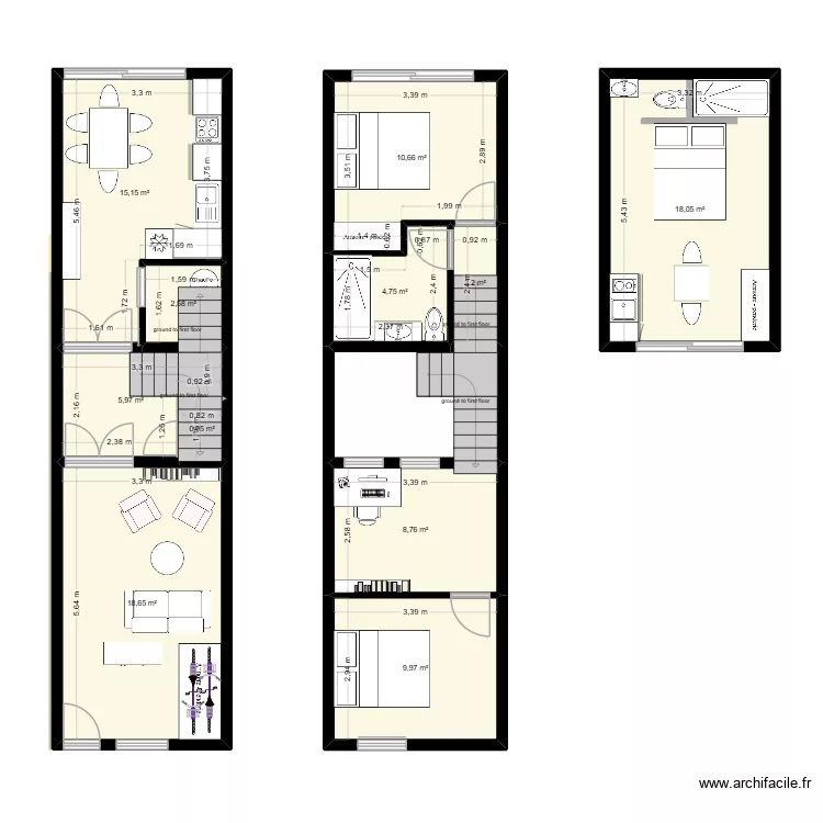 3 Ring Terrace Ba. Floor plan with 11  and 98 m²