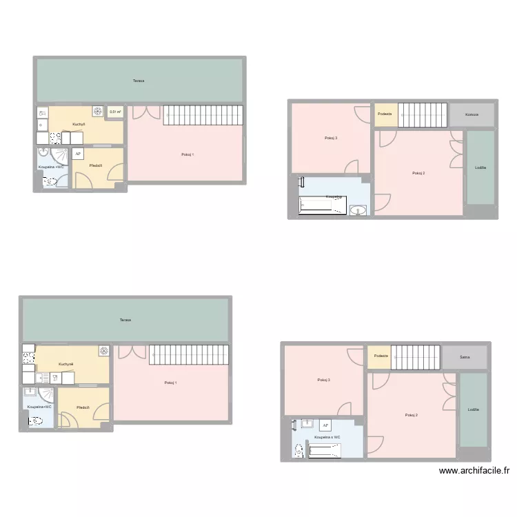 Jana Wericha 444 byt 16 HA. Floor plan with 29 Rooms and 216 m²
