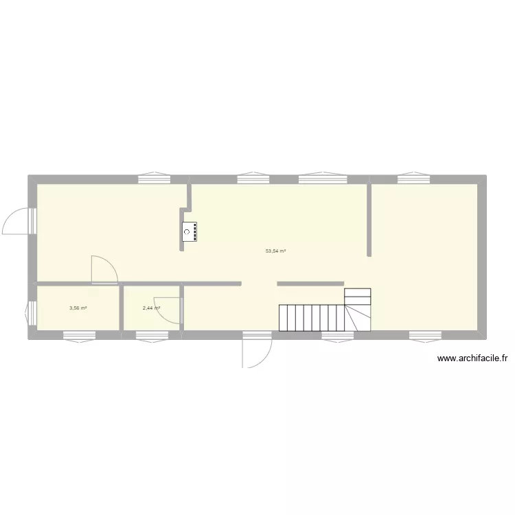 Deurle 10. Floor plan with 