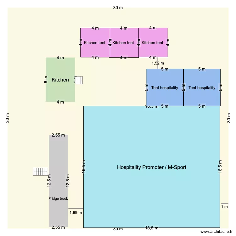 WRC Layout / Bivouac Catering. Floor plan with WRC Layout / Bivouac Catering. Floor plan with