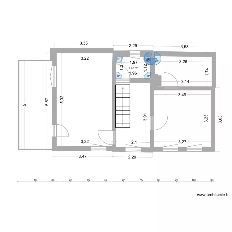 NIK.8 OG. Floor plan with 1 Room and 2 m² NIK.8 OG. Floor plan with 1 Room and 2 m²